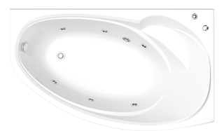 Акриловая ванна Bas Фэнтази 150x88 см правая без гидромассажа